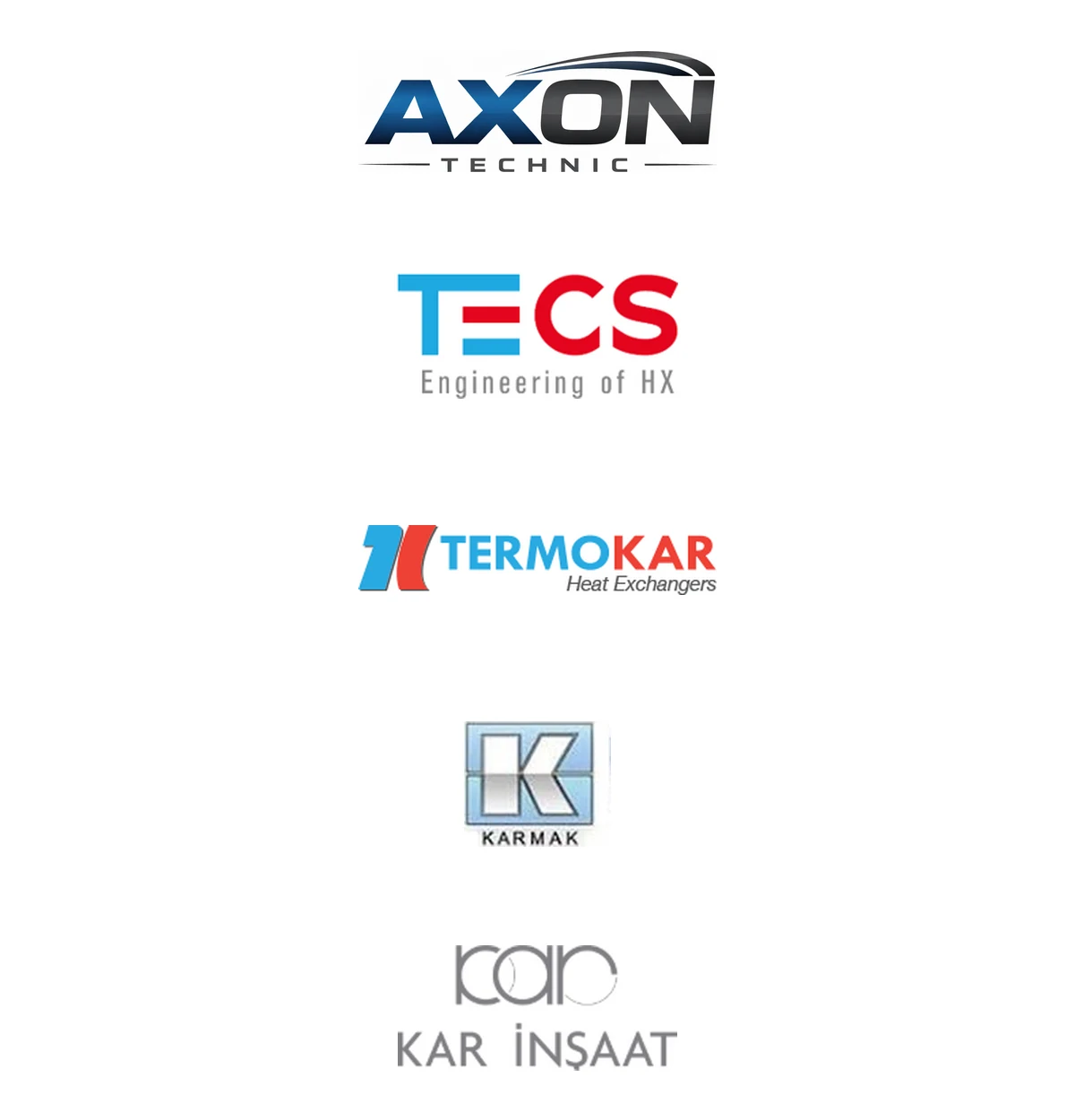 AXON Technic, TECS, Termokar, Karmak, Kar İnşaat